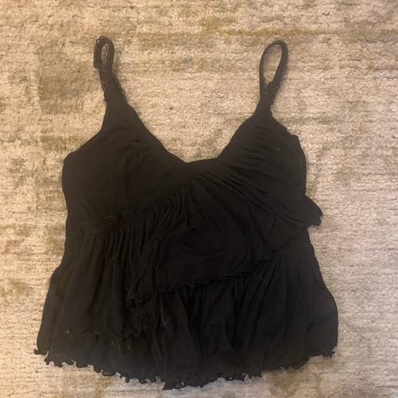 Free people ruffled tank crop - Picture 1 of 5